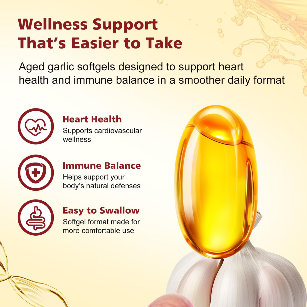 Odorless Garlic Extract 500 mg Softgels L1835