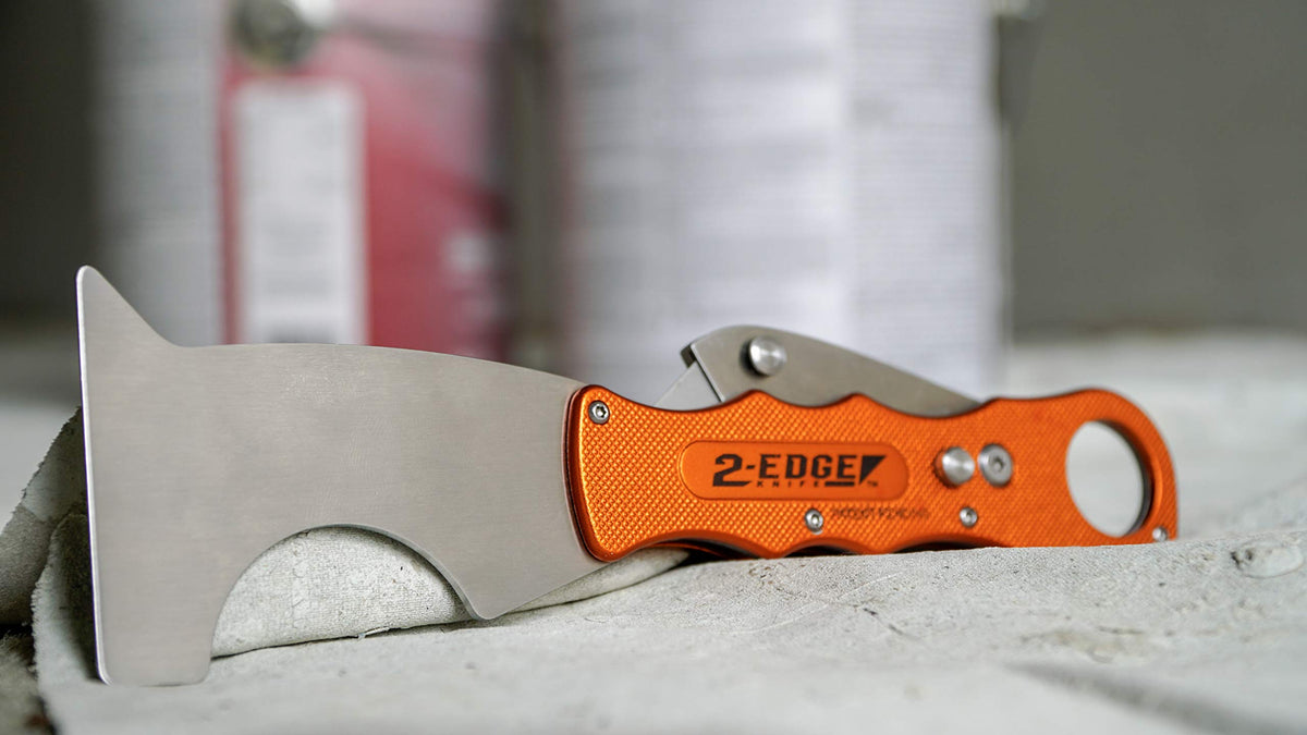 Foldable Utility Putty Knife with Aluminum Handle and Safety Lock W22929