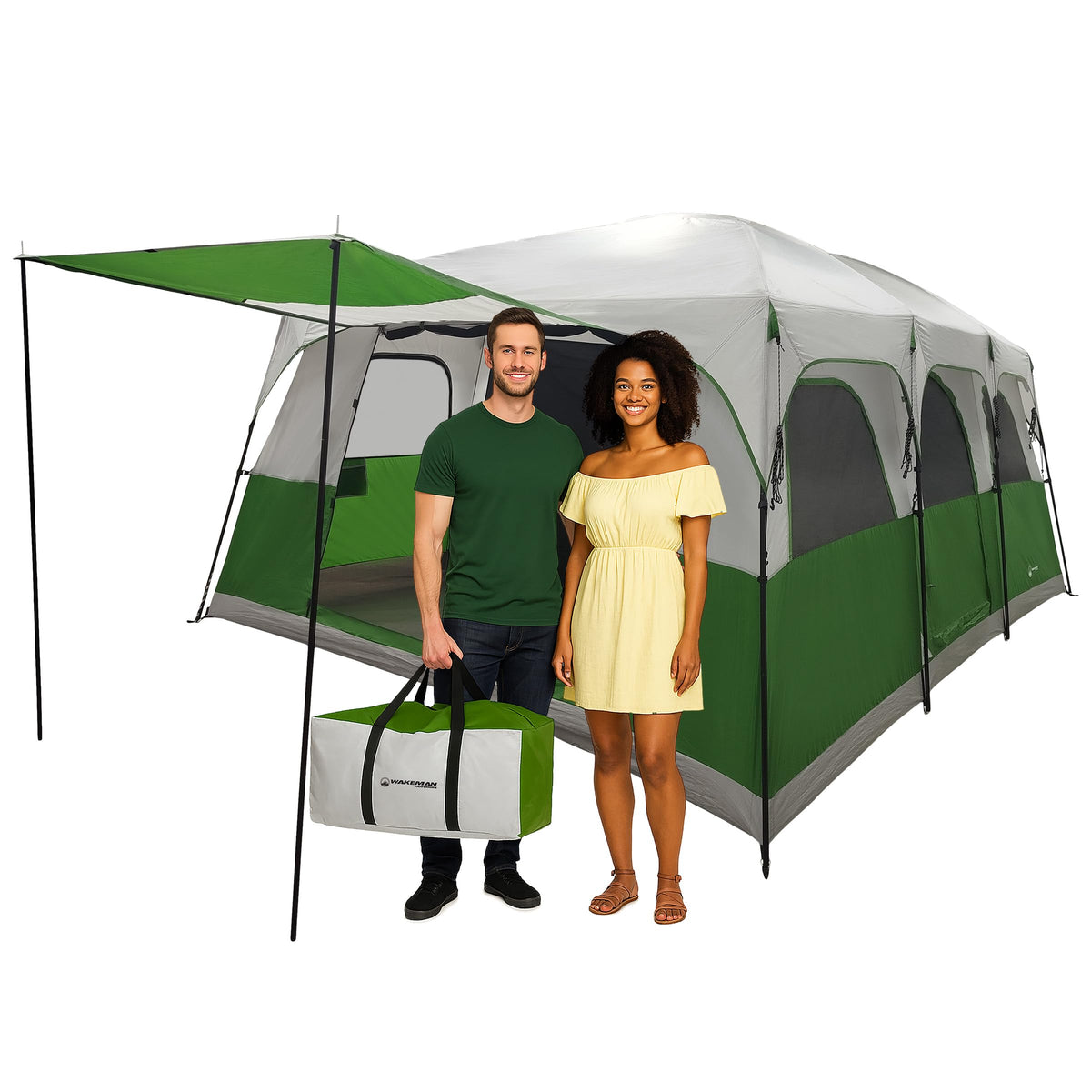 10-12 Person Camping Tent with Room Divider and Carry Bag P5208