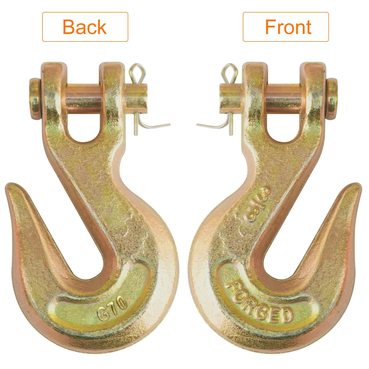 3/8" Grade 70 Clevis Slip Hook 6,600 LBS 10 Pack Y4082
