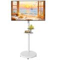 White Rolling TV Stand P657229