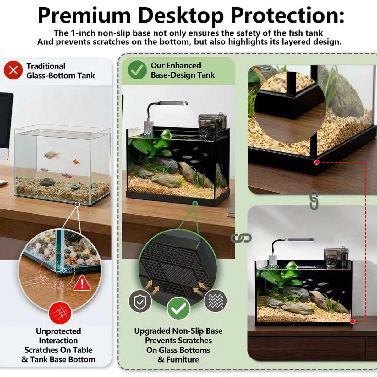 2.8 Gallon Glass Aquarium Starter Kit Y4796