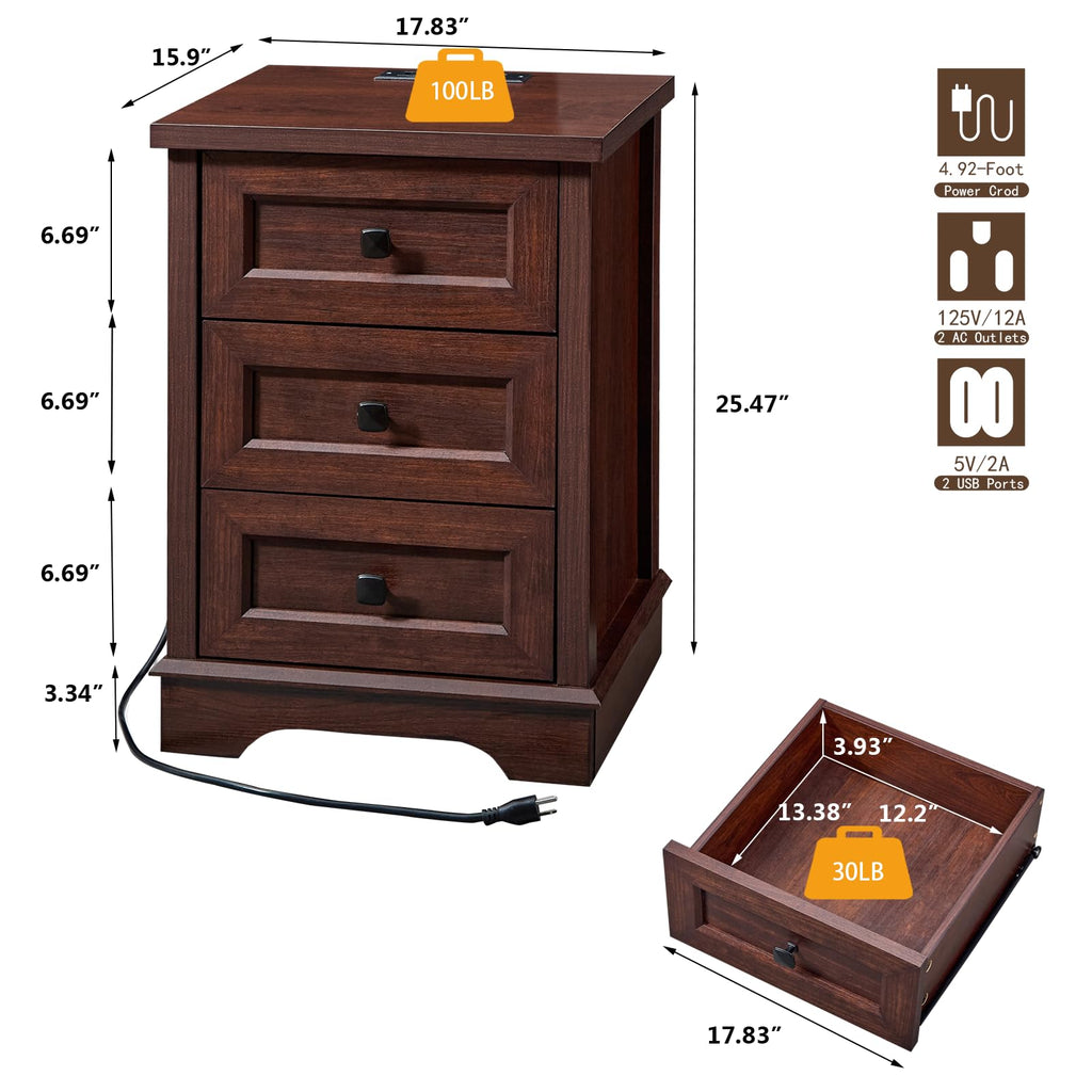 Dark Cherry Dresser M369