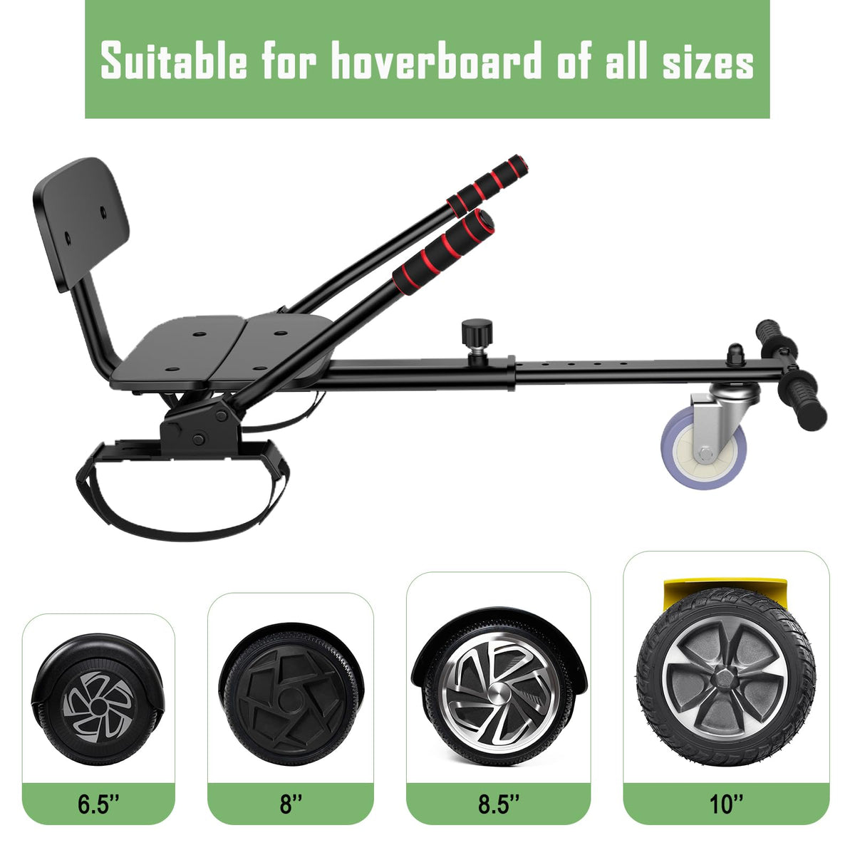CBD Scooter with LED Lights, 6.5" Wheels, Dual 300W Motor R725
