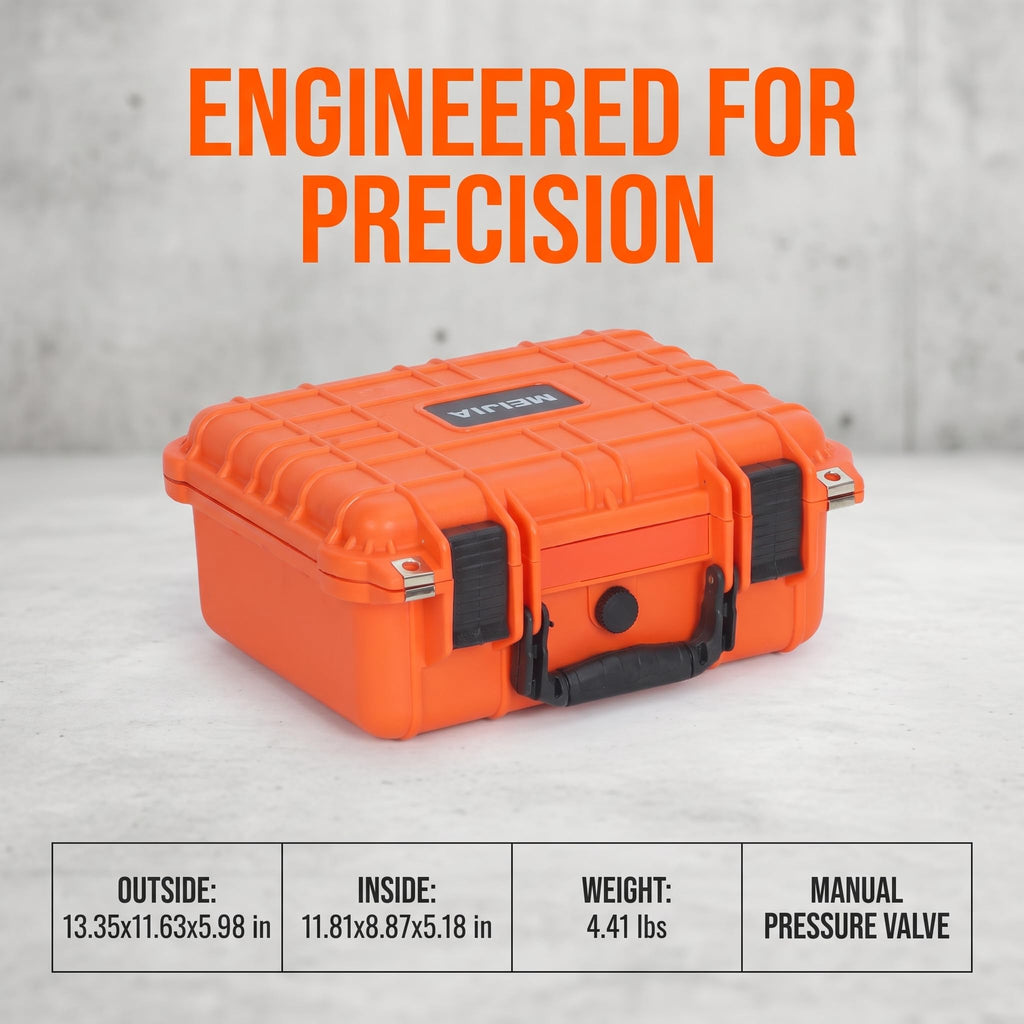 IP67 Waterproof Hard Camera Case with Customizable Foam B65063