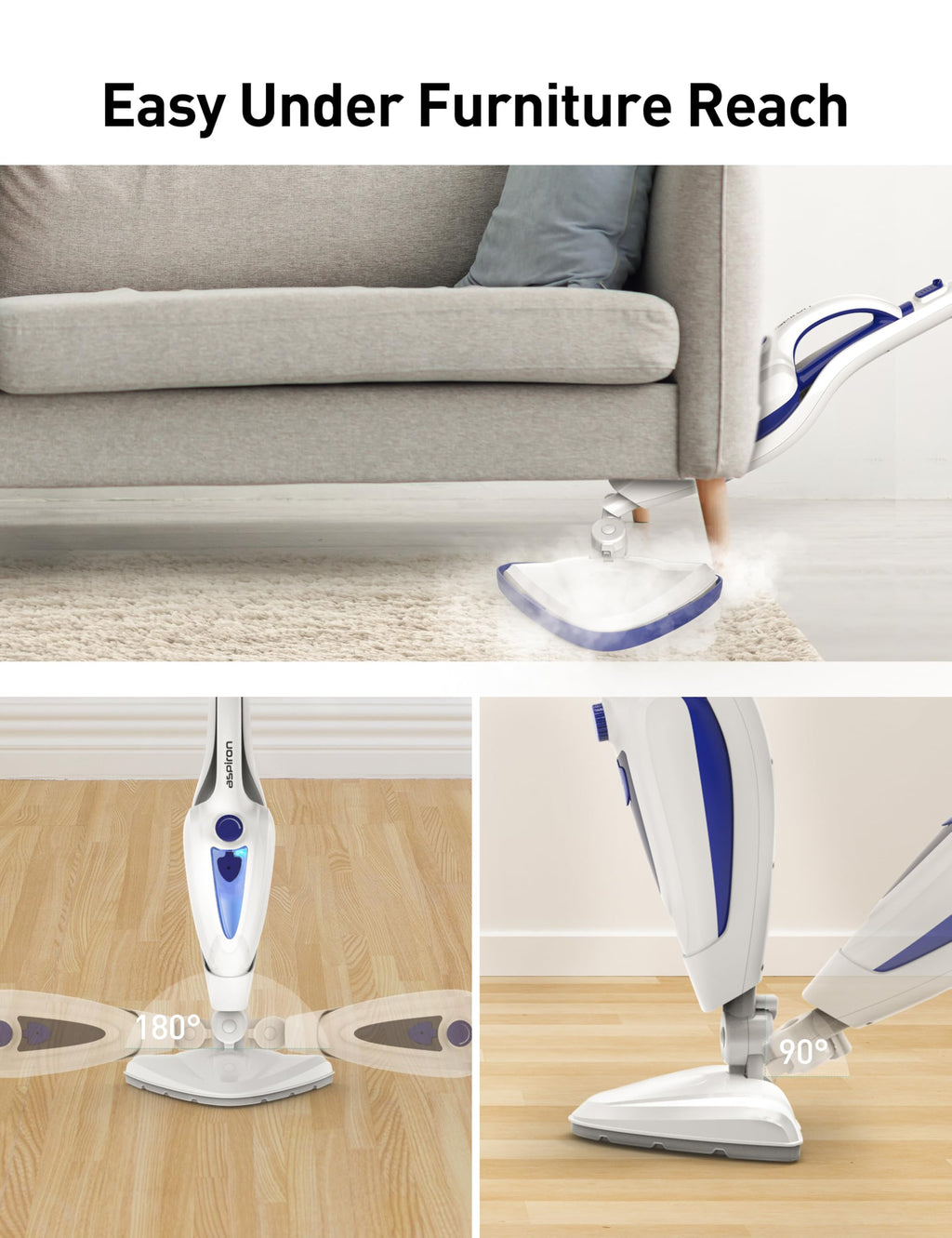 1500W Detachable Handheld Steam Mop N6100