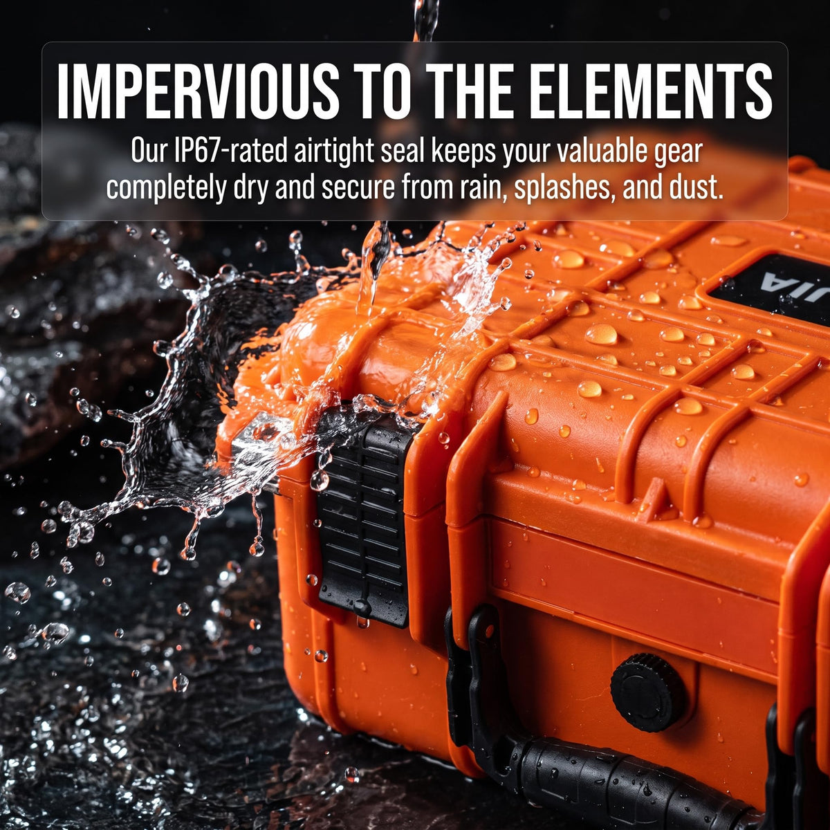IP67 Waterproof Hard Camera Case with Customizable Foam B65063