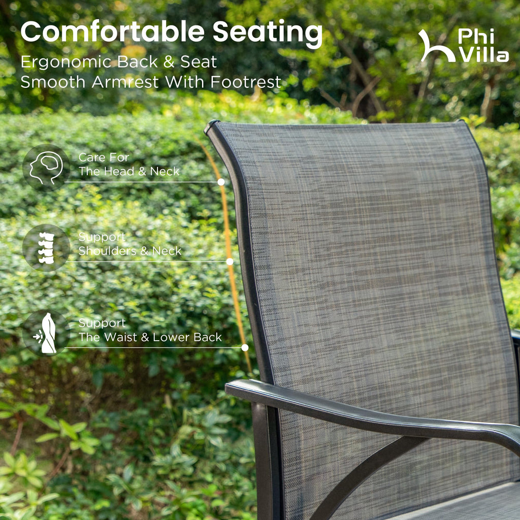 Set of 4 Swivel Outdoor Bar Stools L998