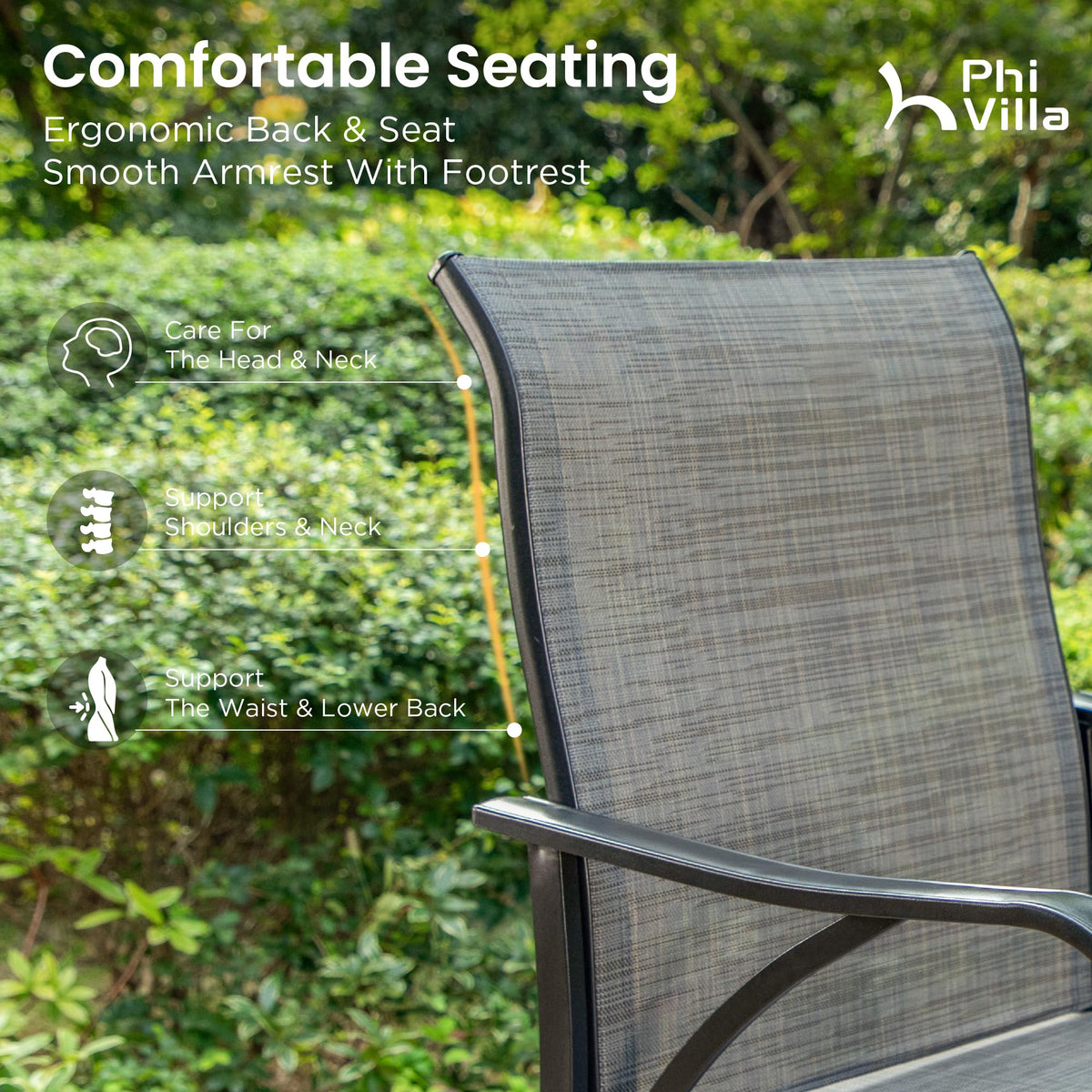 Set of 4 Swivel Outdoor Bar Stools L998