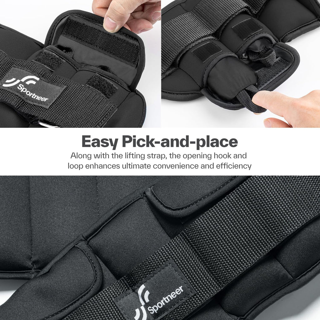 Adjustable Ankle Weights with Removable Weights J765