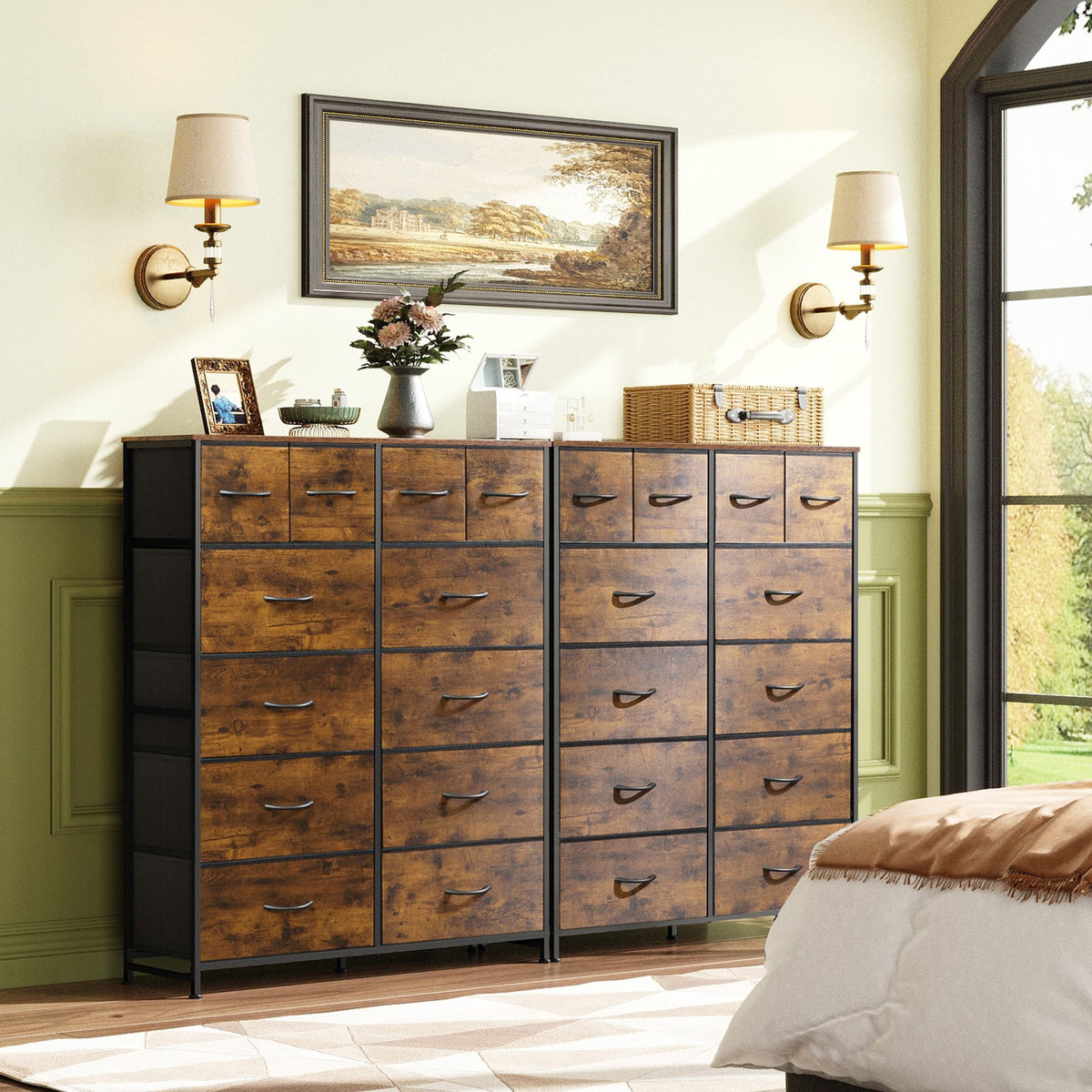 12 Drawer Fabric Dresser Storage Chest A58057