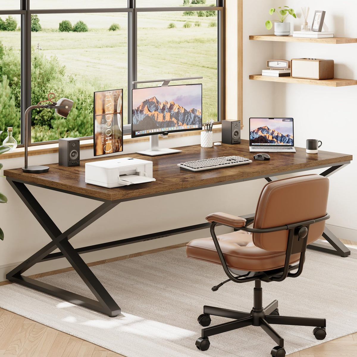 78.7" Extra Long Computer Desk R265