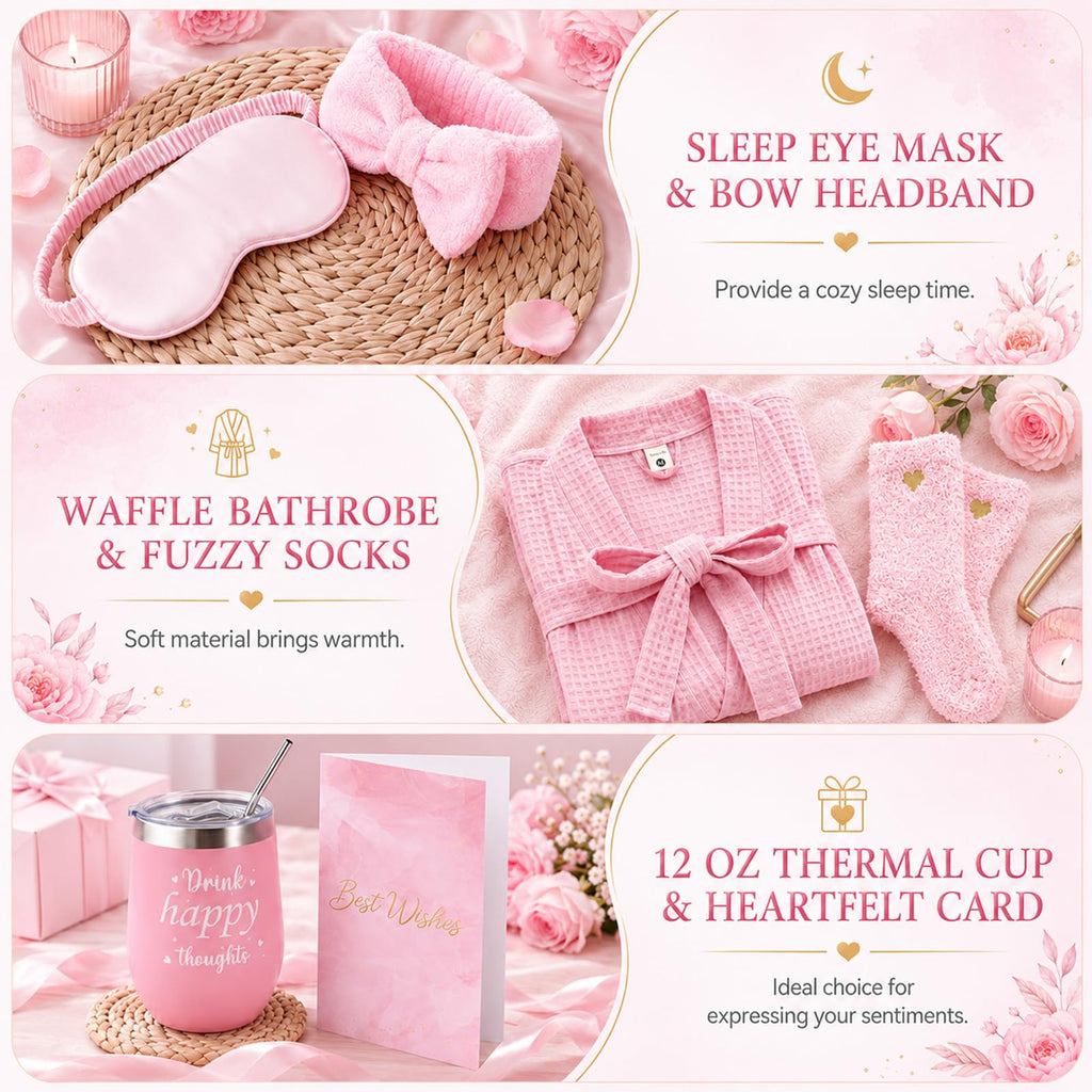 14 Pcs Pink Spa Robe Set P331