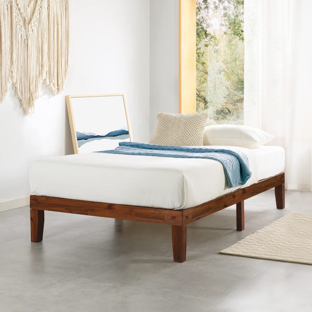 12-Inch Solid Wood Platform Bed, Twin, Espresso O92211