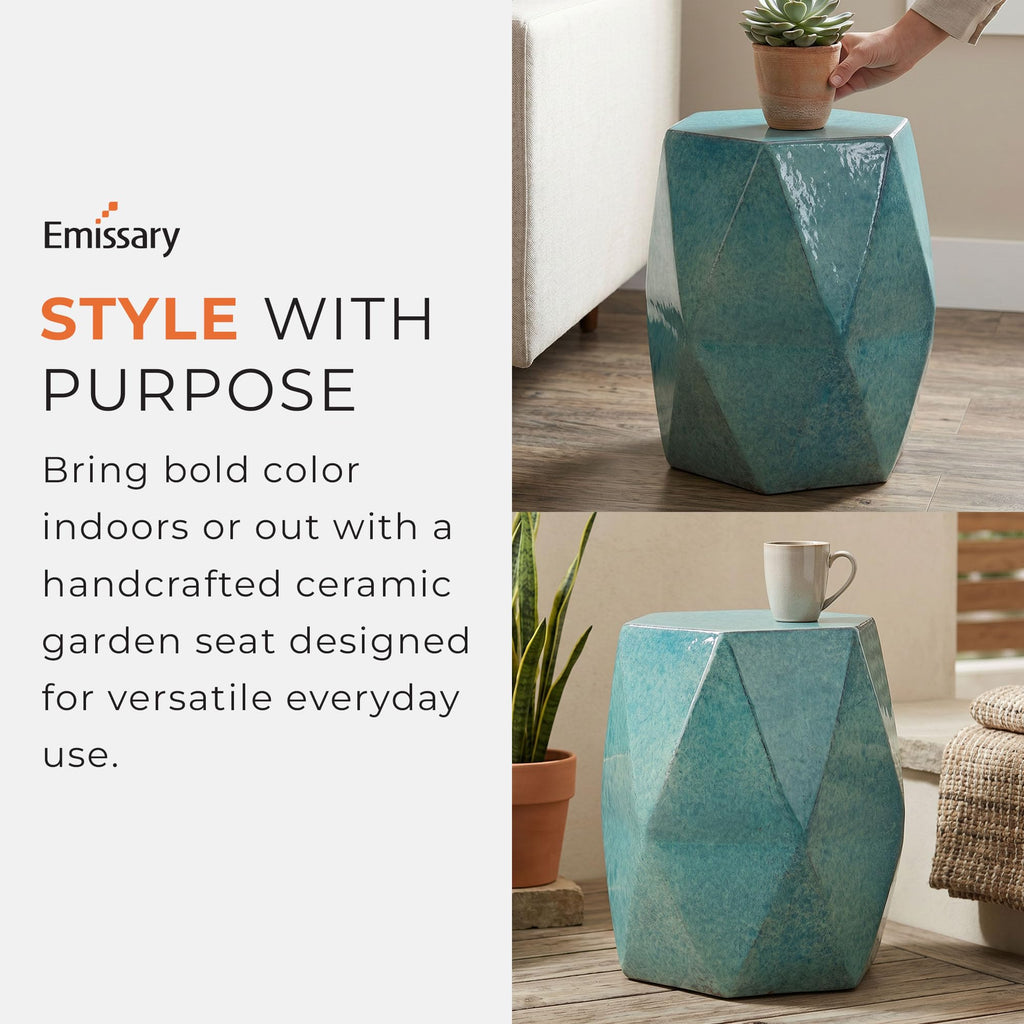Teal 18x22 Stool W36190