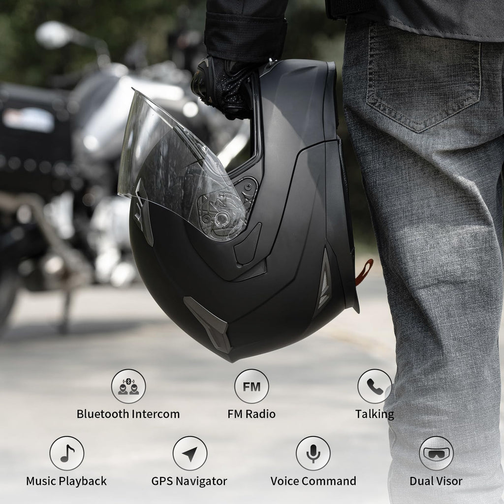 Flip-Up Modular Motorcycle Helmet F2985