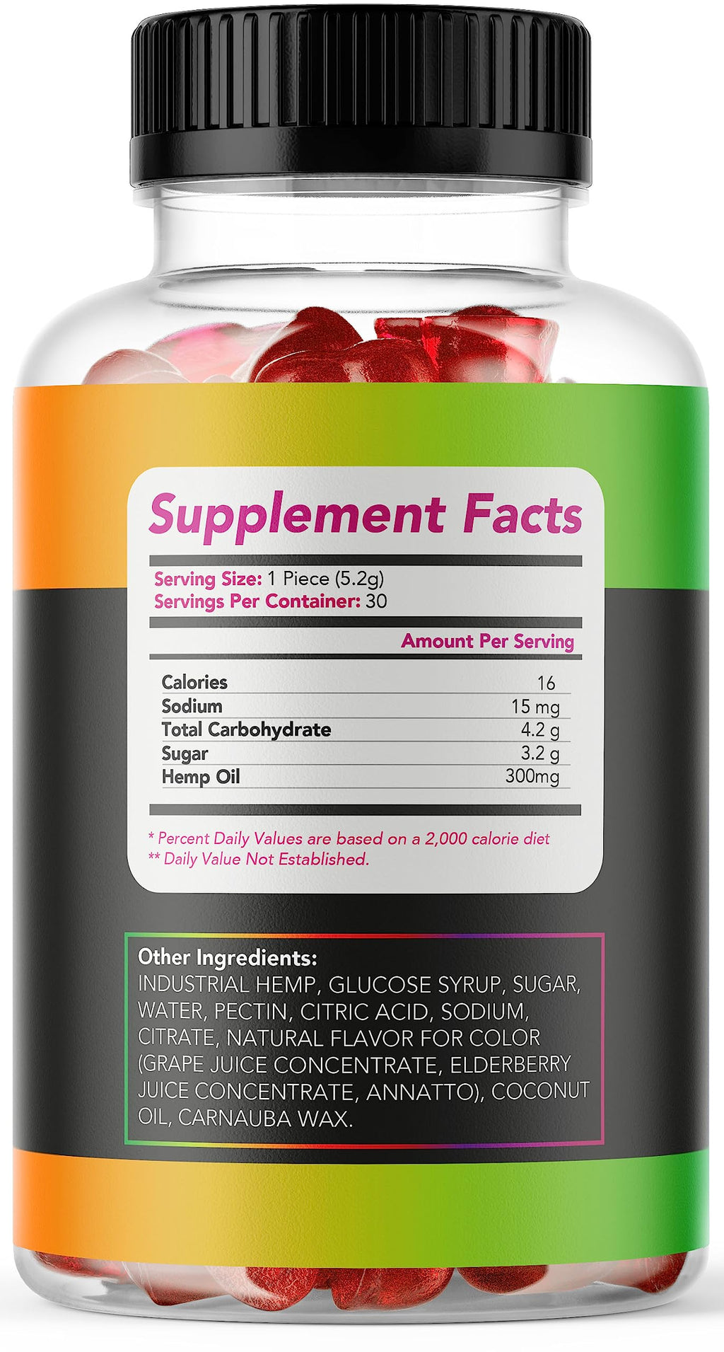 2 Pack Hemp Gummies 300 MG S4032
