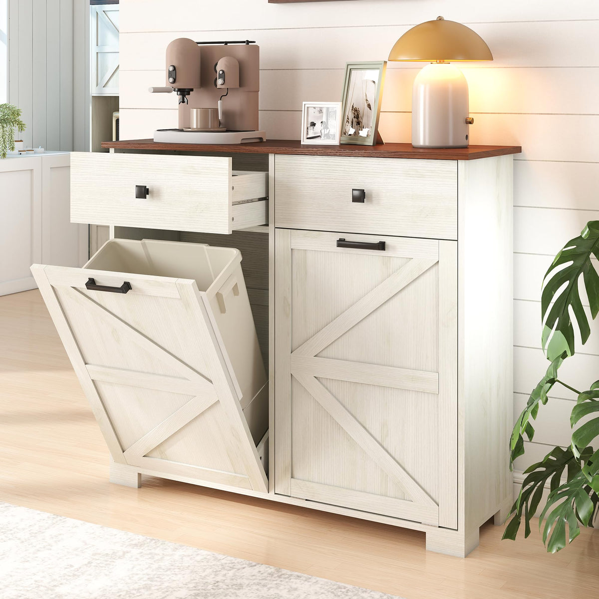 20 Gallon Tilt Out Trash Cabinet V3080