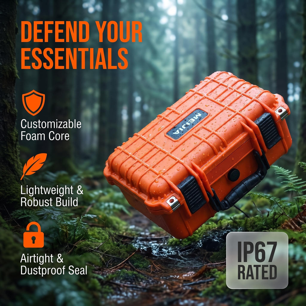 IP67 Waterproof Hard Camera Case with Customizable Foam B65063