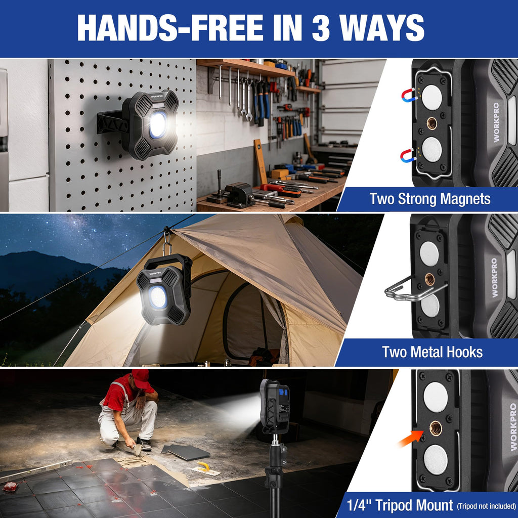 Magnetic Rechargeable LED Work Light P38401