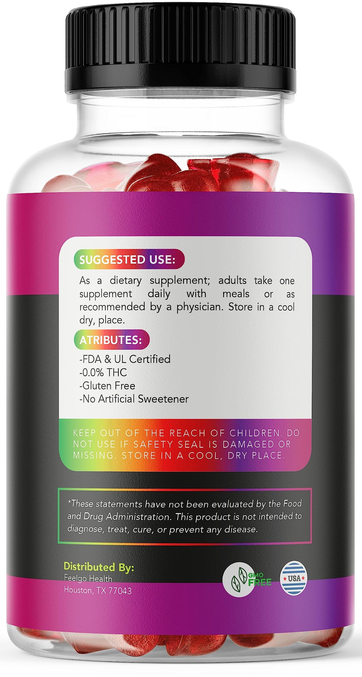2 Pack Hemp Gummies 300 MG S4032