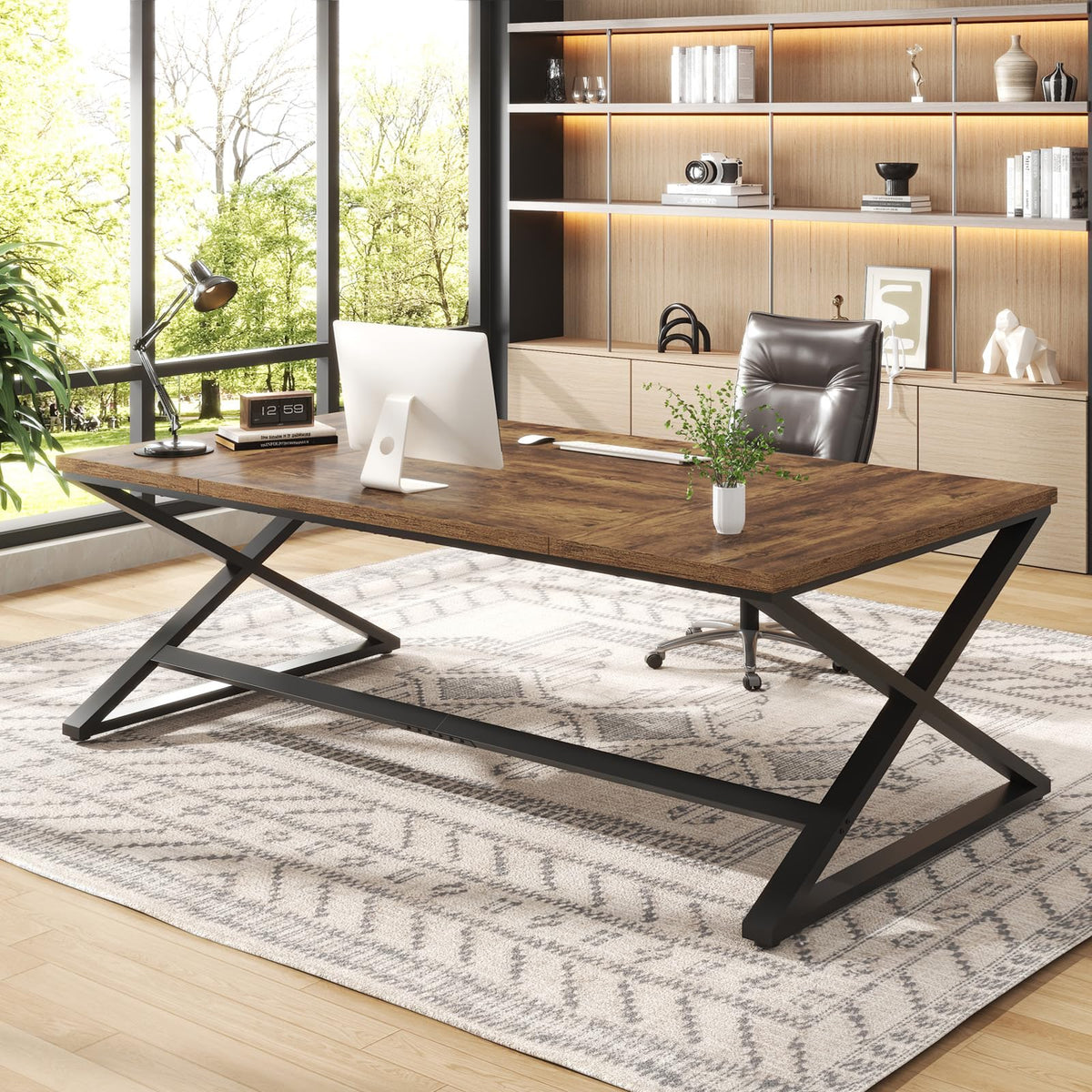 78.7" Extra Long Computer Desk R265