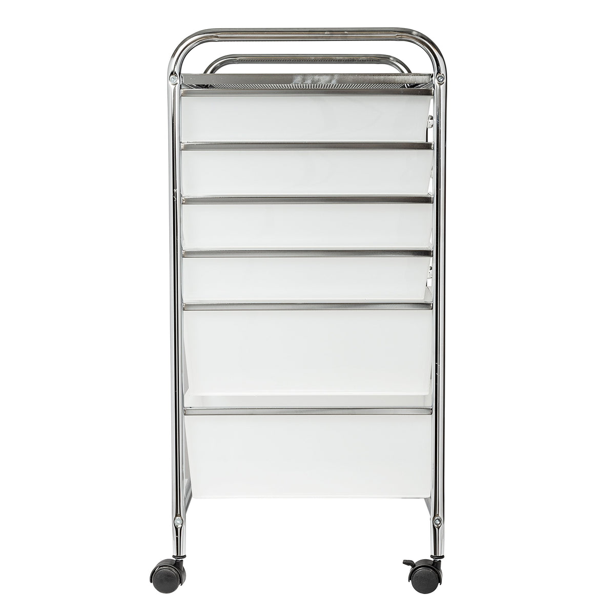 Rolling Craft Storage Cart, Clear, 12-Drawer T96572