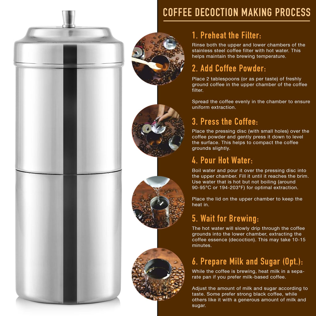 10 oz Stainless Steel Drip Coffee Maker R34322