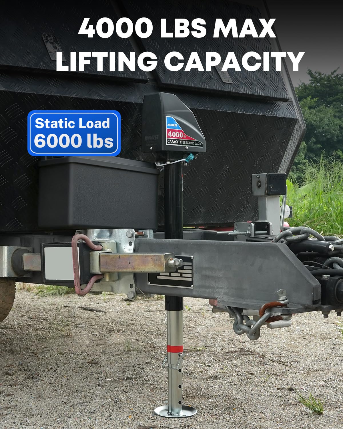 Electric Trailer Jack 4000lbs A-Frame I868