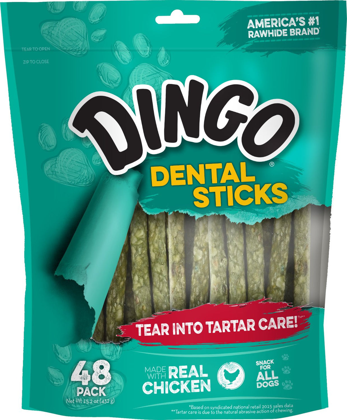 Chicken & Parsley Dental Sticks Dog Treats 48 Count M4310