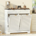 13 Gallon Tilt Out Trash Can Cabinet with Drawer L11014
