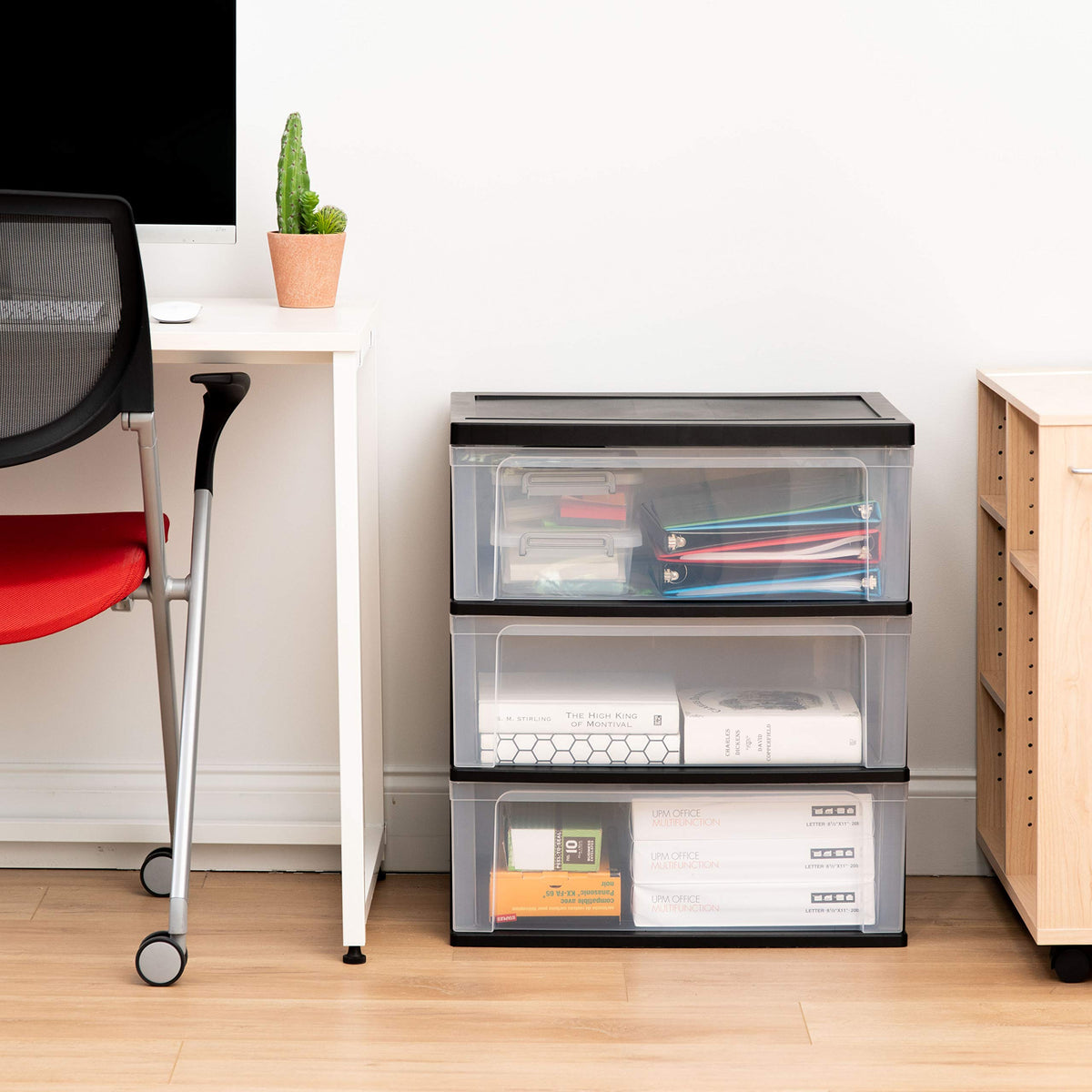 3 Drawer Storage Cart with Wheels W949030