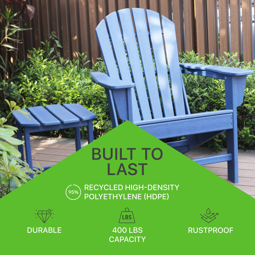 Plastic Weather Resistant Patio Adirondack Chair L248459