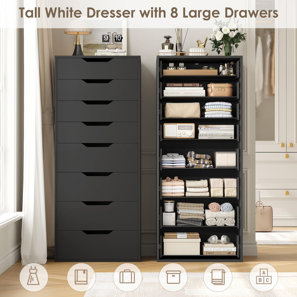Black 8 Drawer Dresser Z216669