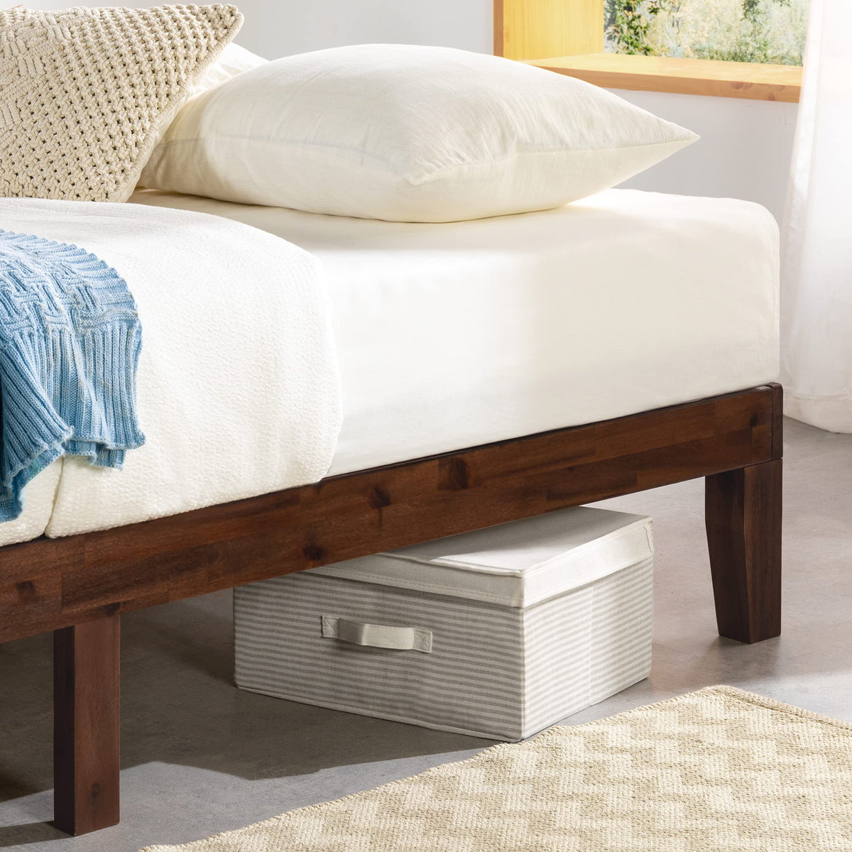 12-Inch Solid Wood Platform Bed, Twin, Espresso O92211