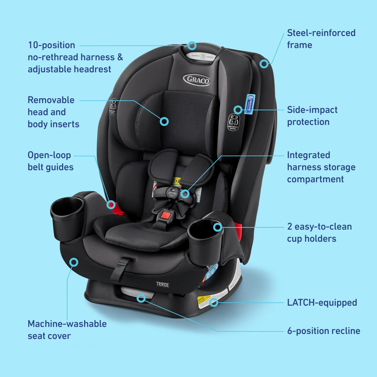 3-in-1 Convertible Car Seat Y8539