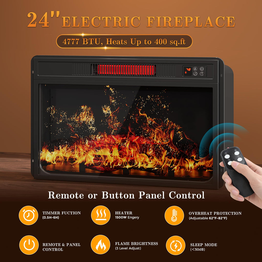 58" Electric Fireplace TV Stand with 2 Storage Drawers E75286