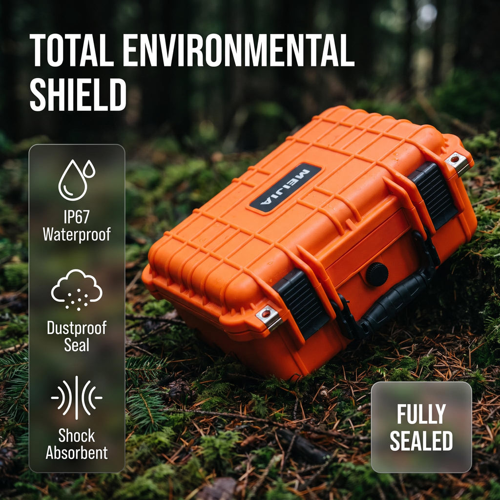 IP67 Waterproof Hard Camera Case with Customizable Foam B65063