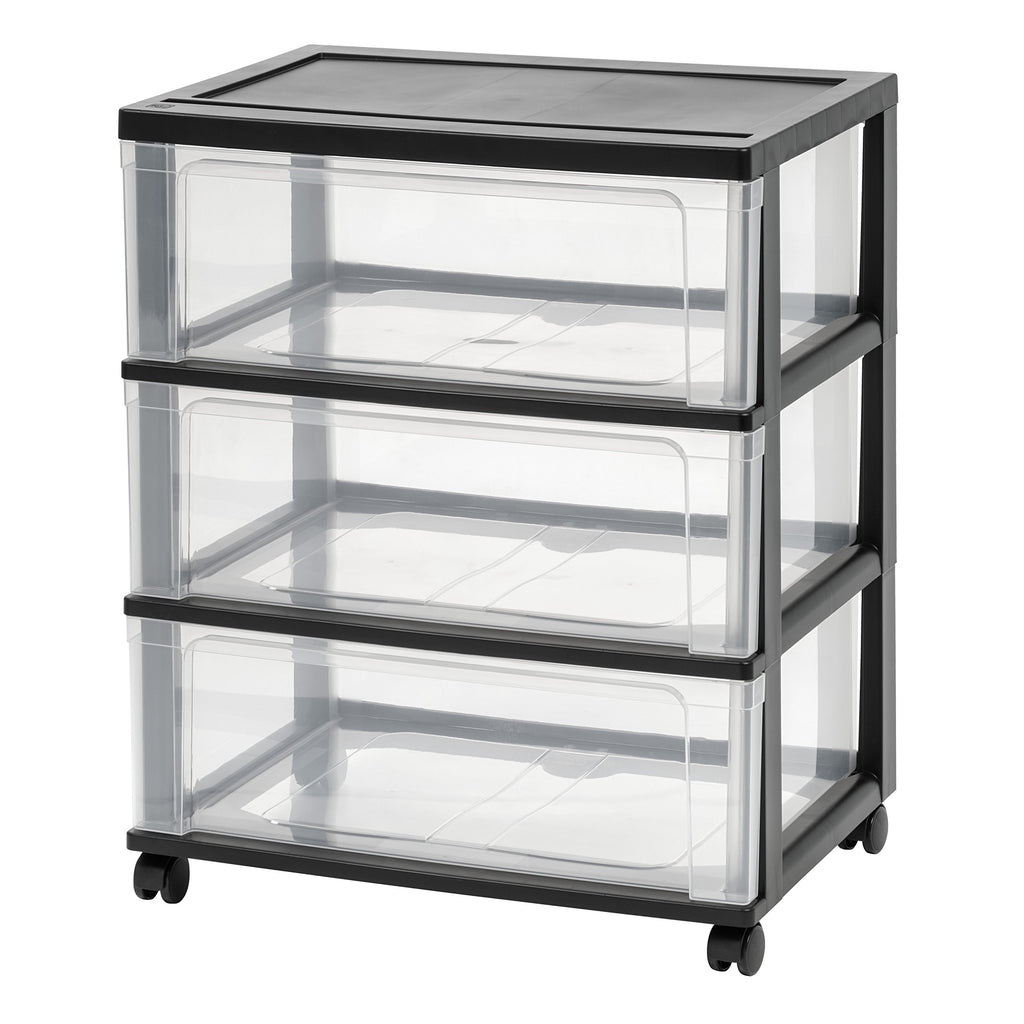 3 Drawer Storage Cart with Wheels W949030