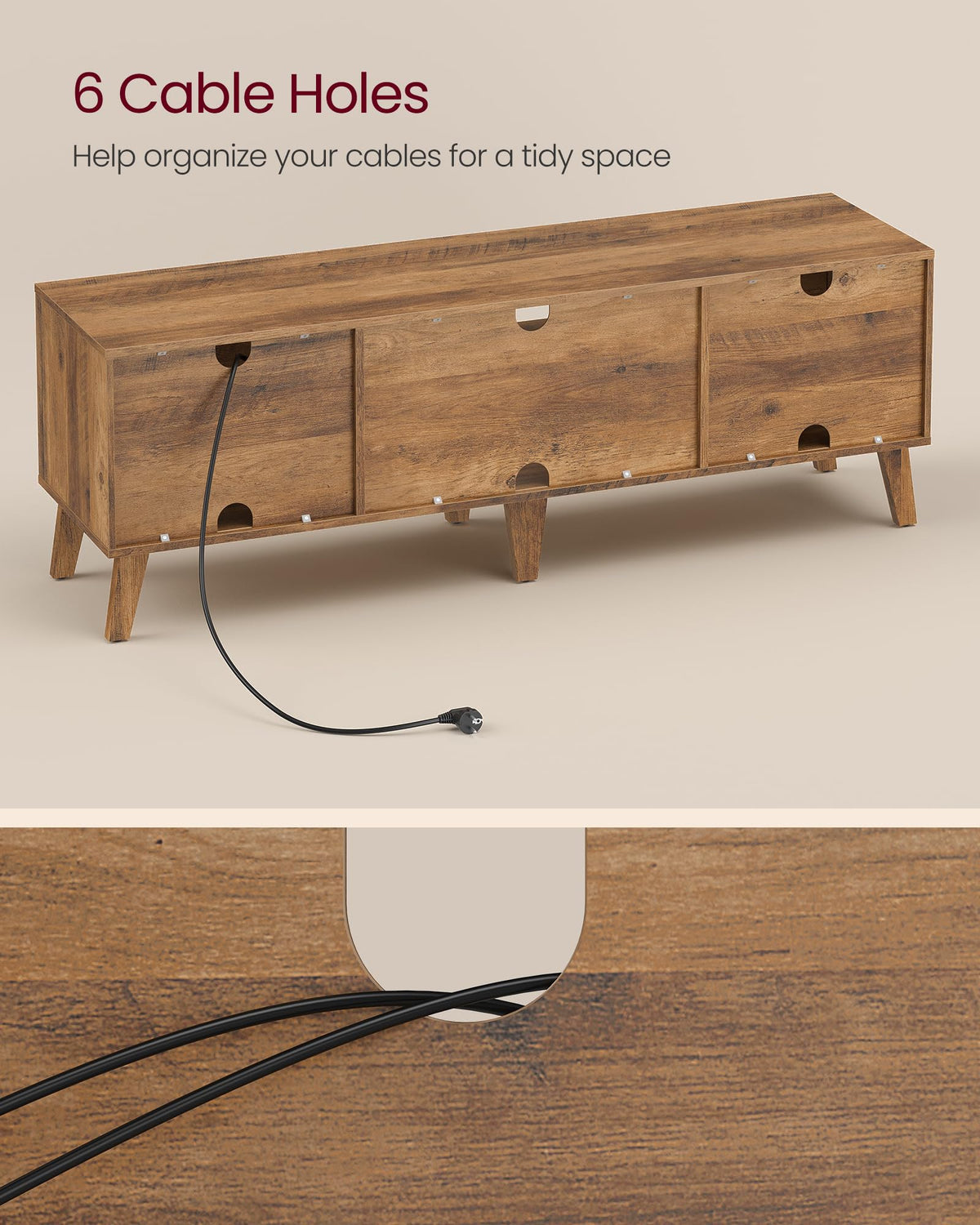 TV Stand with Adjustable Shelf A4110