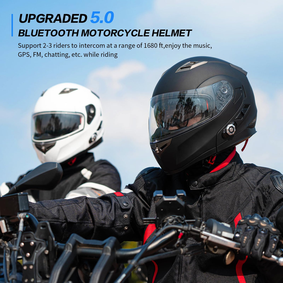 Flip-Up Modular Motorcycle Helmet F2985