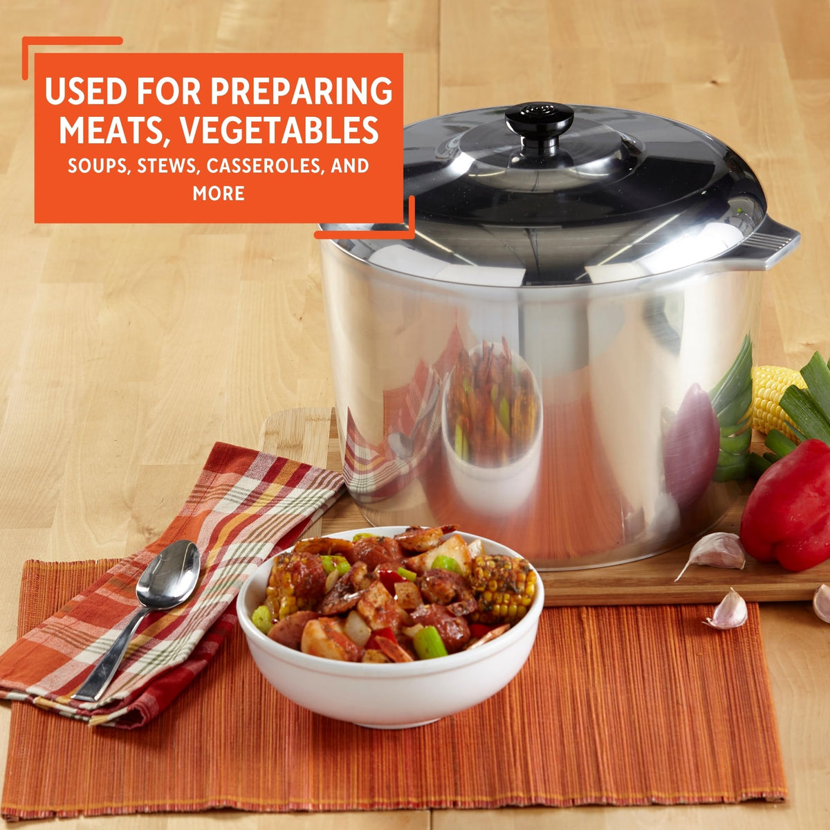 Heavy Duty Aluminum Stock Pot 14 Quart W184778