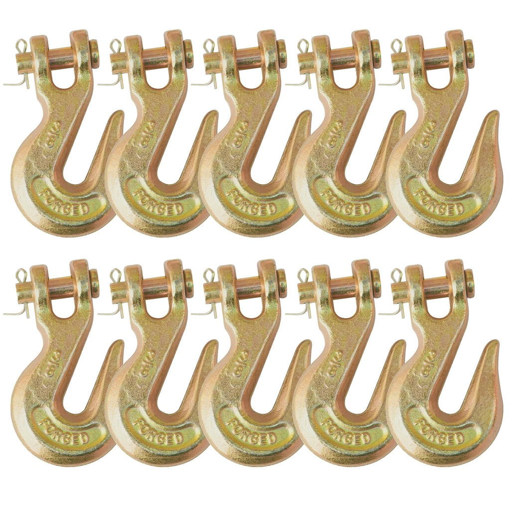 3/8" Grade 70 Clevis Slip Hook 6,600 LBS 10 Pack Y4082