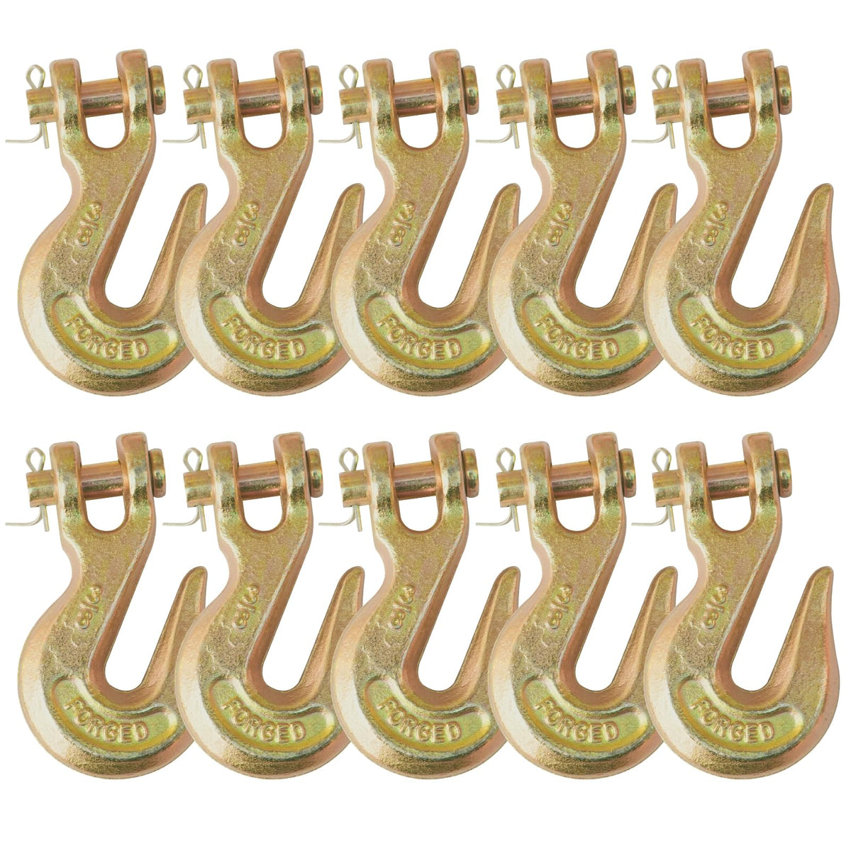 3/8" Grade 70 Clevis Slip Hook 6,600 LBS 10 Pack Y4082