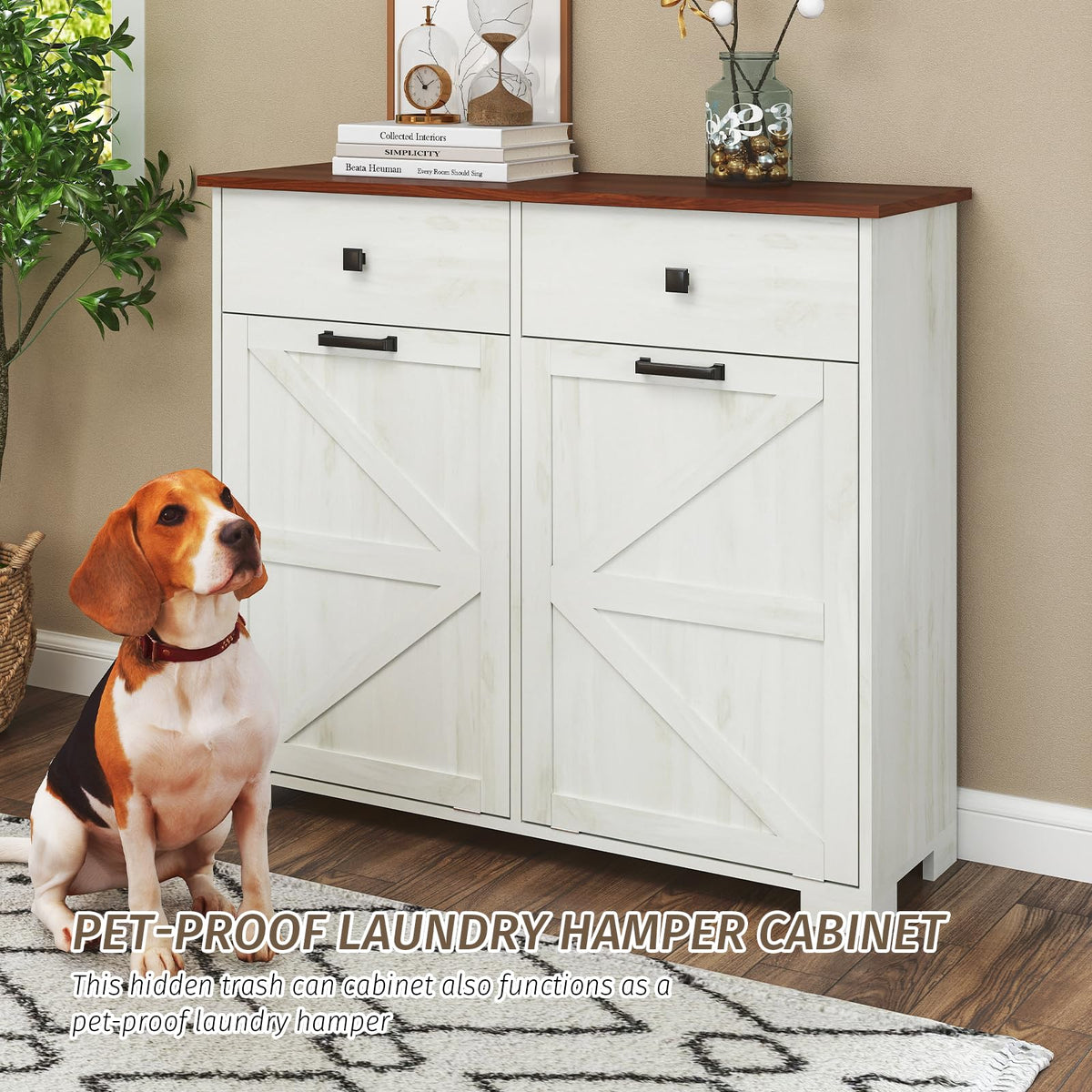 20 Gallon Tilt Out Trash Cabinet V3080