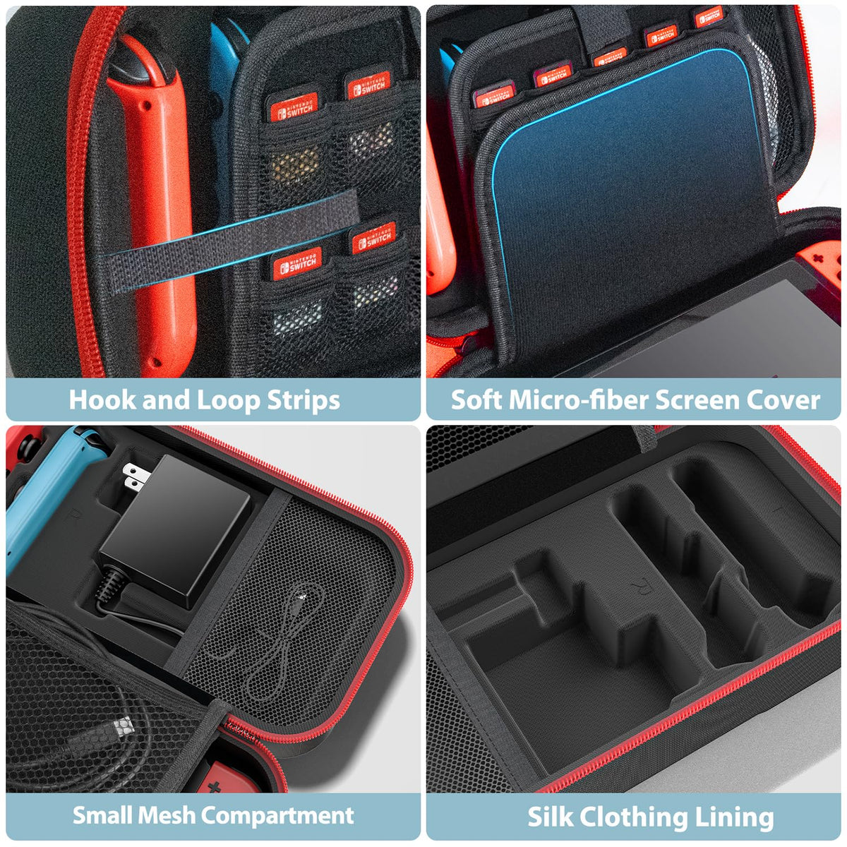Red & Grey Portable Carrying Case A644684
