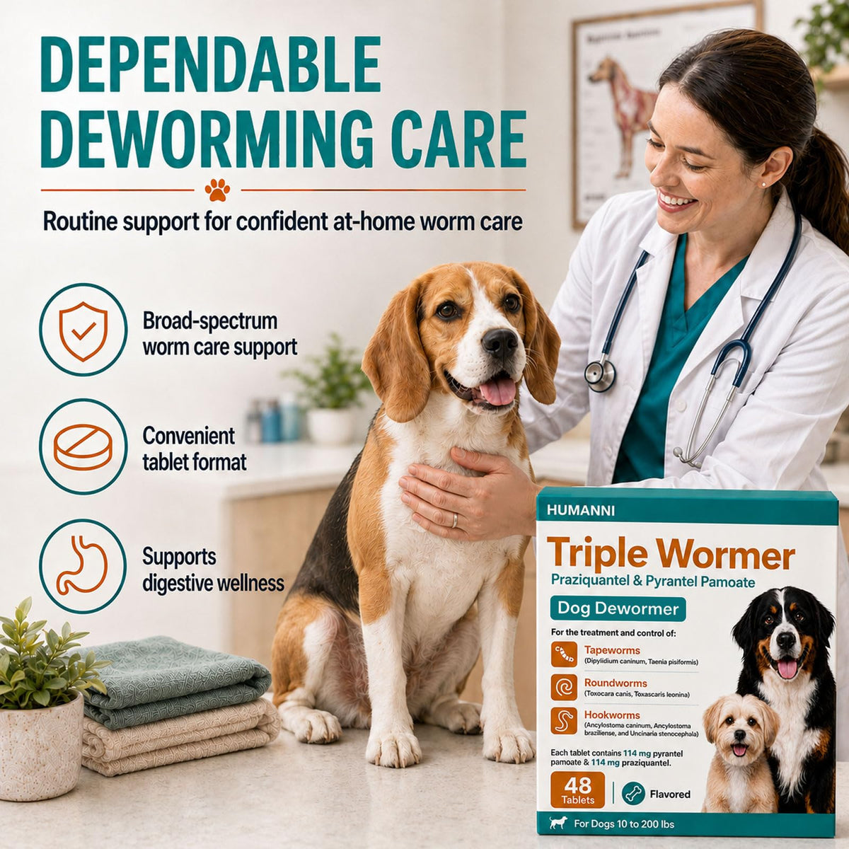 Dog Dewormer 48 Count O68352
