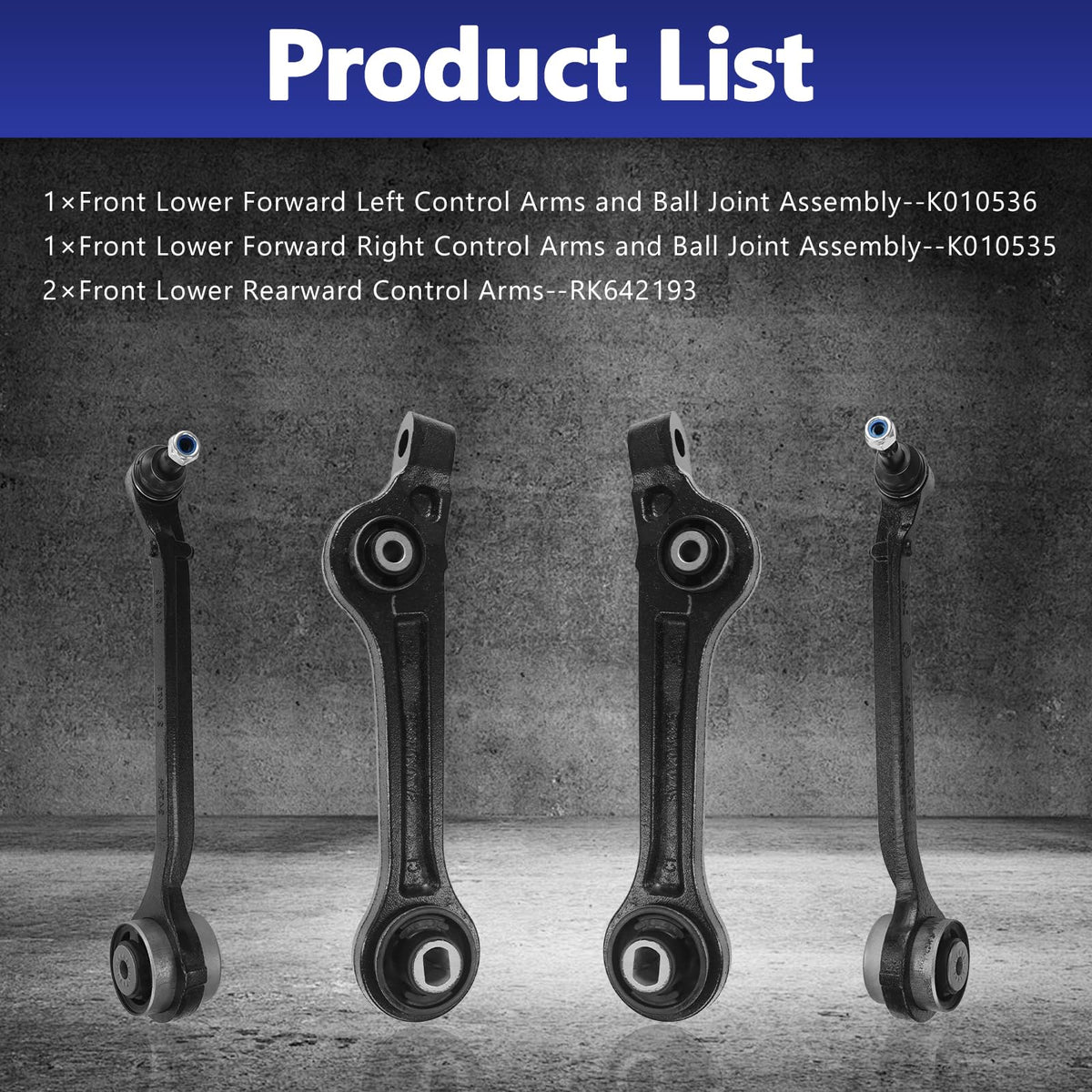 Front Lower Control Arm with Ball Joint Suspension Kit P6841