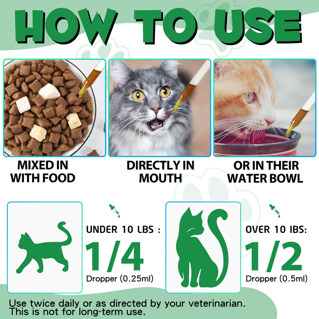 Cat Herbal Probiotics Digestive Supplement Drops 60ml R410