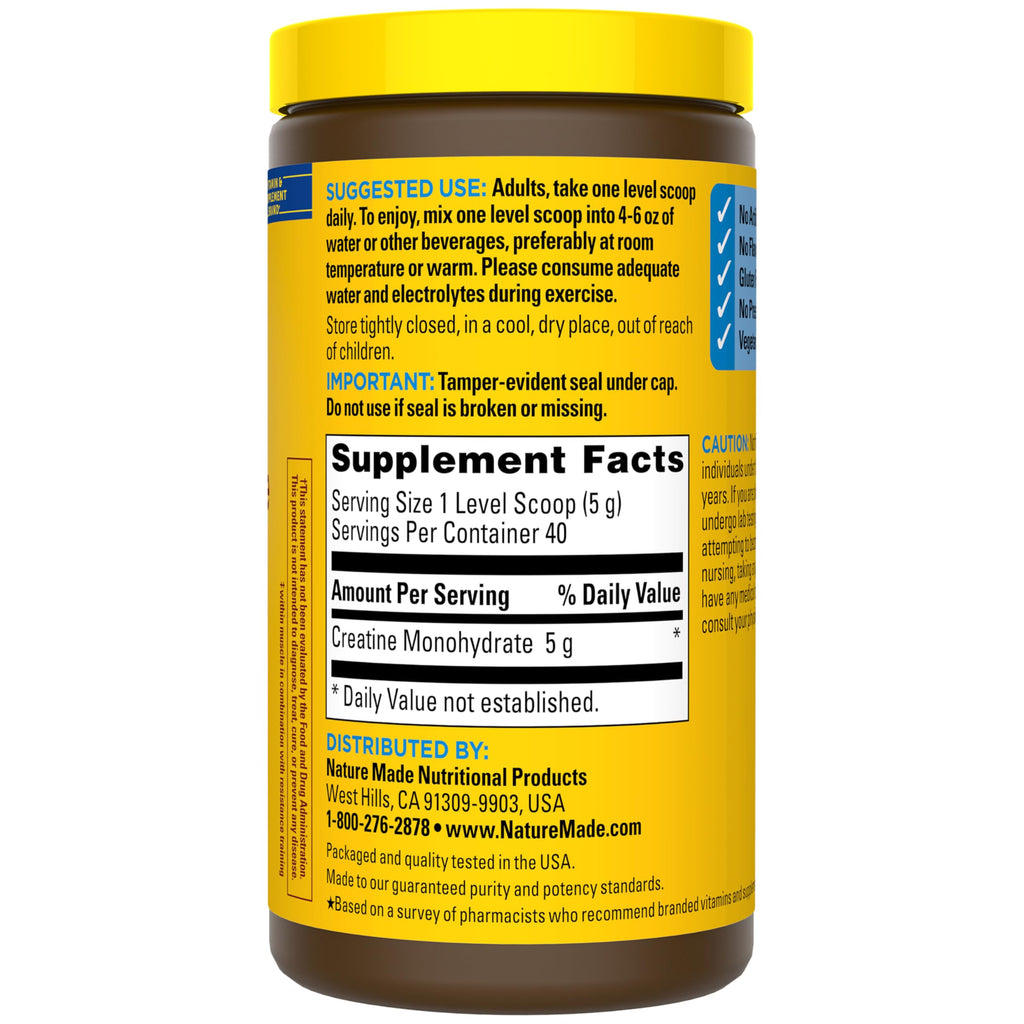 Micronized Creatine Monohydrate Powder 5g per Serving L32383